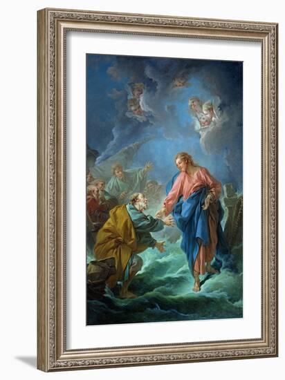 St. Peter Invited to Walk on the Water, 1766-Francois Boucher-Framed Giclee Print