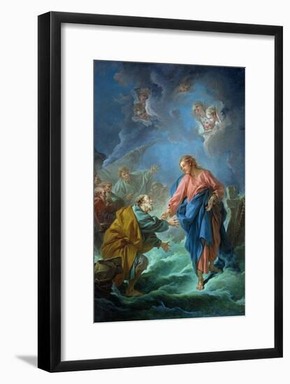 St. Peter Invited to Walk on the Water, 1766-Francois Boucher-Framed Giclee Print