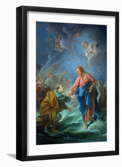 St. Peter Invited to Walk on the Water, 1766-Francois Boucher-Framed Giclee Print