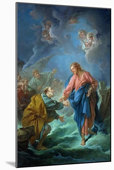 St. Peter Invited to Walk on the Water, 1766-Francois Boucher-Mounted Giclee Print