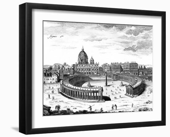 St Peter's, 18th C.-null-Framed Art Print