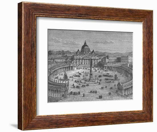 'St. Peter's and the Vatican', c1880-Unknown-Framed Giclee Print