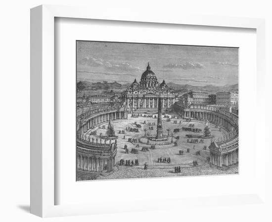 'St. Peter's and the Vatican', c1880-Unknown-Framed Giclee Print