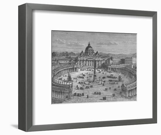 'St. Peter's and the Vatican', c1880-Unknown-Framed Giclee Print