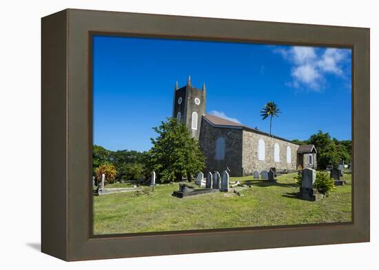 St. Peter's Anglican church, Montserrat, British Overseas Territory, West Indies, Caribbean, Centra-Michael Runkel-Framed Premier Image Canvas