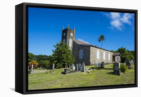 St. Peter's Anglican church, Montserrat, British Overseas Territory, West Indies, Caribbean, Centra-Michael Runkel-Framed Premier Image Canvas