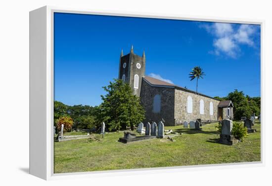 St. Peter's Anglican church, Montserrat, British Overseas Territory, West Indies, Caribbean, Centra-Michael Runkel-Framed Premier Image Canvas