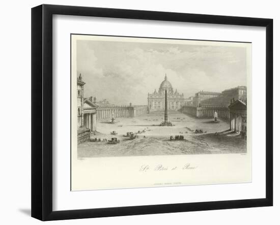 St Peter's at Rome-Giovanni Battista Piranesi-Framed Giclee Print