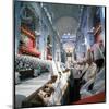 St. Peter's Basilica During the 2nd Vatican Ecumenical Council of the Roman Catholic Church-Hank Walker-Mounted Photographic Print