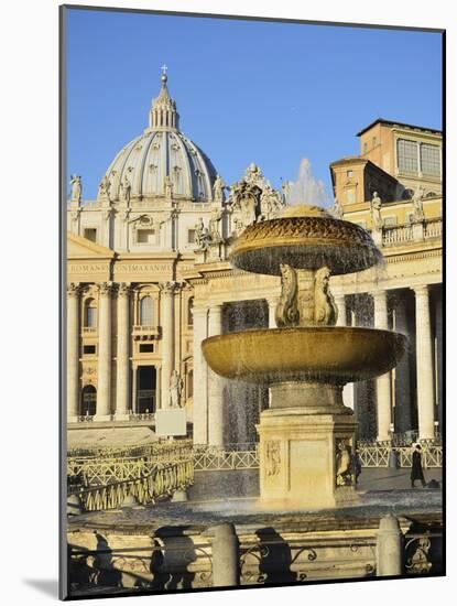 St. Peter's Basilica, Piazza San Pietro (St. Peter's Square), Vatican City, Rome, Lazio, Italy-Jochen Schlenker-Mounted Photographic Print