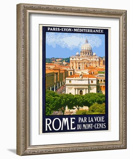 St. Peter's Basilica, Roma Italy 6-Anna Siena-Framed Giclee Print