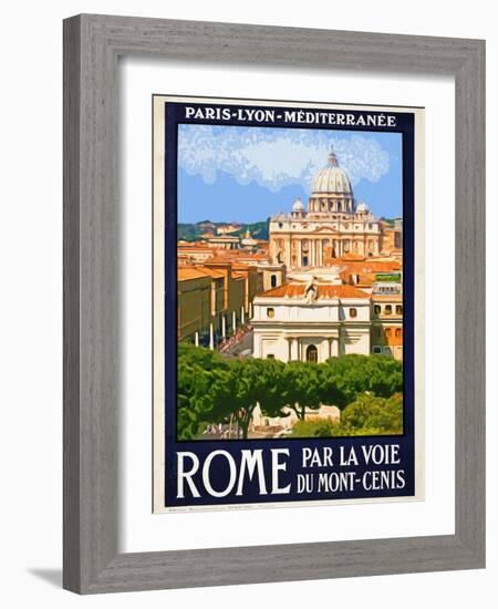 St. Peter's Basilica, Roma Italy 6-Anna Siena-Framed Giclee Print