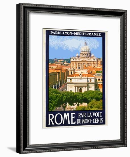 St. Peter's Basilica, Roma Italy 6-Anna Siena-Framed Giclee Print