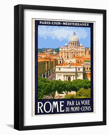 St. Peter's Basilica, Roma Italy 6-Anna Siena-Framed Giclee Print