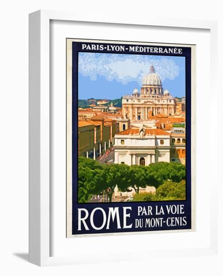 St. Peter's Basilica, Roma Italy 6-Anna Siena-Framed Giclee Print