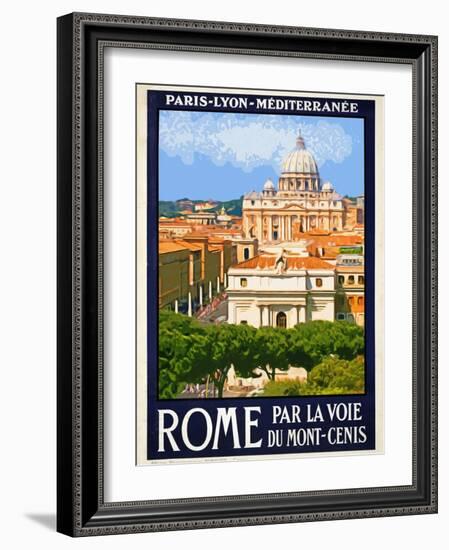 St. Peter's Basilica, Roma Italy 6-Anna Siena-Framed Giclee Print