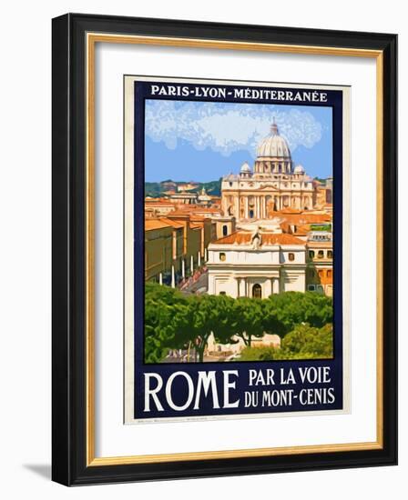 St. Peter's Basilica, Roma Italy 6-Anna Siena-Framed Giclee Print