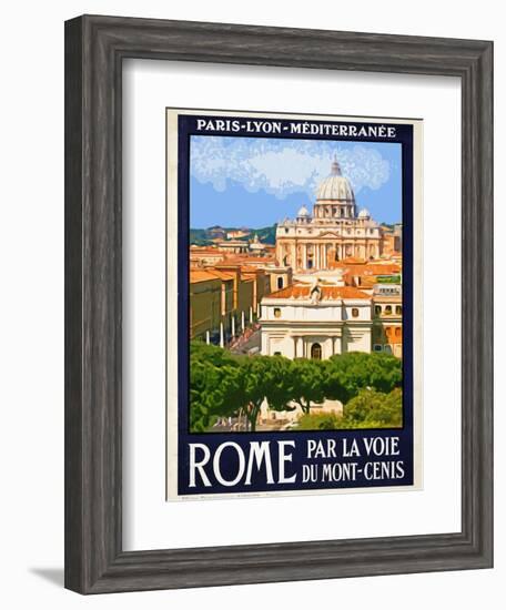 St. Peter's Basilica, Roma Italy 6-Anna Siena-Framed Giclee Print