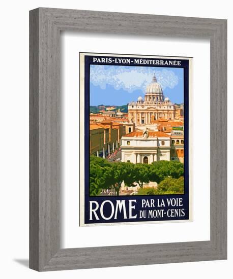 St. Peter's Basilica, Roma Italy 6-Anna Siena-Framed Giclee Print