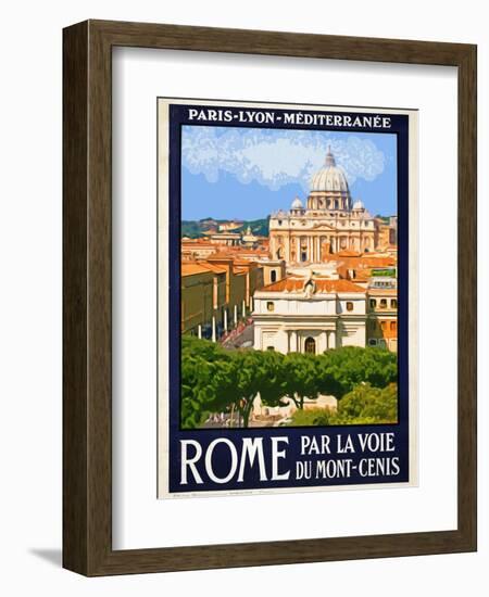 St. Peter's Basilica, Roma Italy 6-Anna Siena-Framed Giclee Print