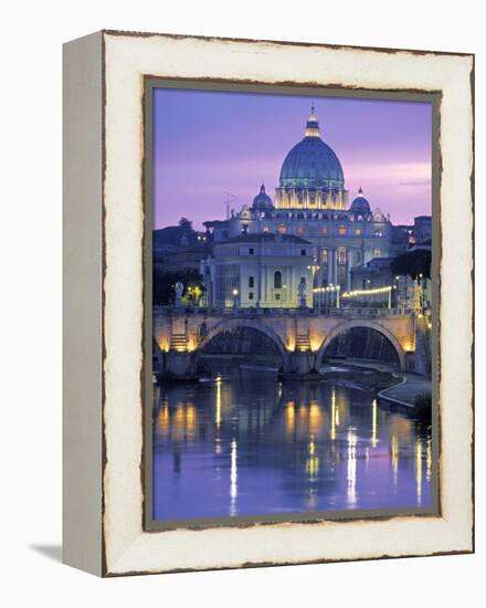 St. Peter's Basilica, Rome, Italy-Walter Bibikow-Framed Premier Image Canvas