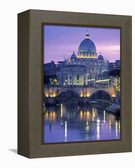 St. Peter's Basilica, Rome, Italy-Walter Bibikow-Framed Premier Image Canvas