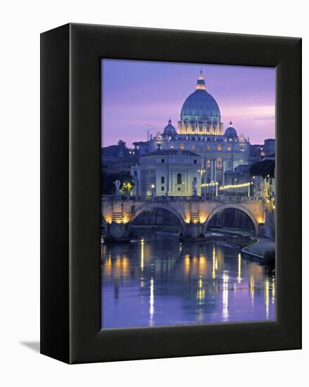 St. Peter's Basilica, Rome, Italy-Walter Bibikow-Framed Premier Image Canvas