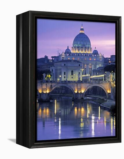 St. Peter's Basilica, Rome, Italy-Walter Bibikow-Framed Premier Image Canvas