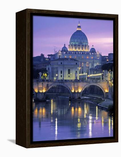 St. Peter's Basilica, Rome, Italy-Walter Bibikow-Framed Premier Image Canvas