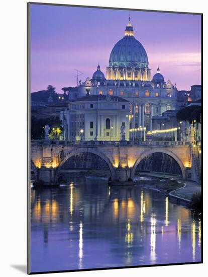 St. Peter's Basilica, Rome, Italy-Walter Bibikow-Mounted Photographic Print