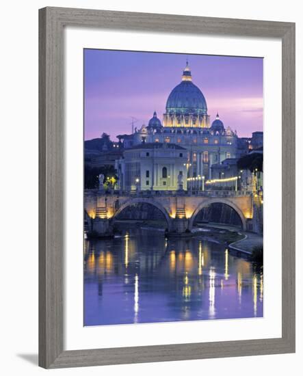 St. Peter's Basilica, Rome, Italy-Walter Bibikow-Framed Photographic Print