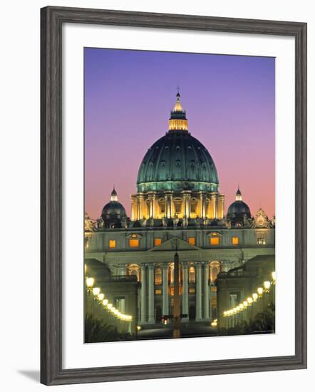 St. Peter's Basilica, Rome, Italy-Walter Bibikow-Framed Photographic Print