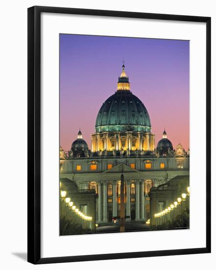 St. Peter's Basilica, Rome, Italy-Walter Bibikow-Framed Photographic Print