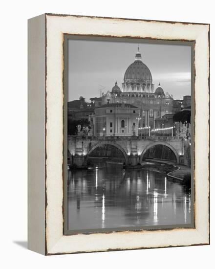 St. Peter's Basilica, Rome, Italy-Walter Bibikow-Framed Premier Image Canvas