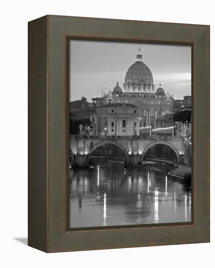 St. Peter's Basilica, Rome, Italy-Walter Bibikow-Framed Premier Image Canvas