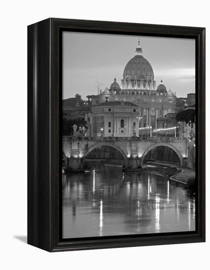 St. Peter's Basilica, Rome, Italy-Walter Bibikow-Framed Premier Image Canvas