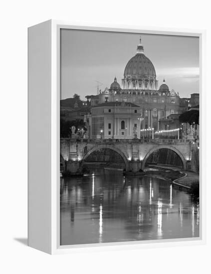 St. Peter's Basilica, Rome, Italy-Walter Bibikow-Framed Premier Image Canvas