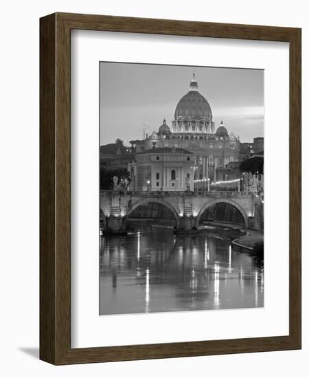 St. Peter's Basilica, Rome, Italy-Walter Bibikow-Framed Premium Photographic Print