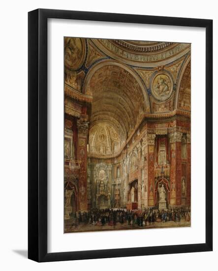 St. Peter's Basilica, Rome-Giacinto Gigante-Framed Giclee Print