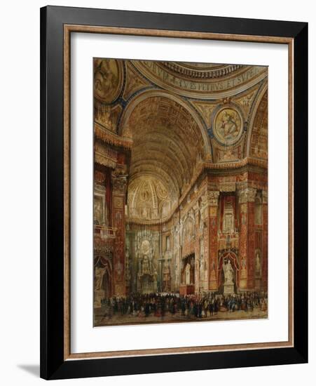 St. Peter's Basilica, Rome-Giacinto Gigante-Framed Giclee Print