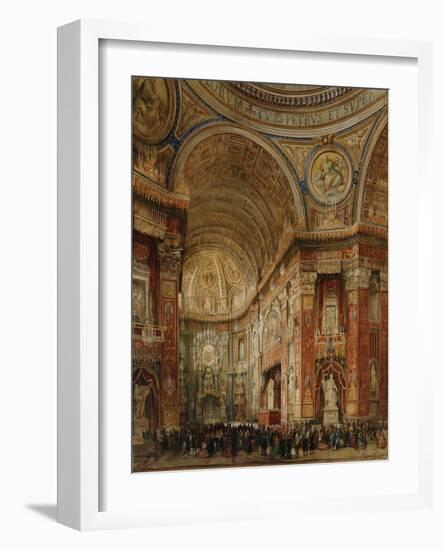 St. Peter's Basilica, Rome-Giacinto Gigante-Framed Giclee Print