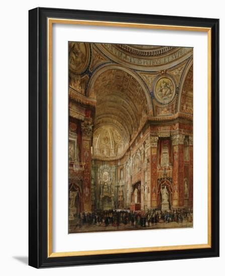 St. Peter's Basilica, Rome-Giacinto Gigante-Framed Giclee Print