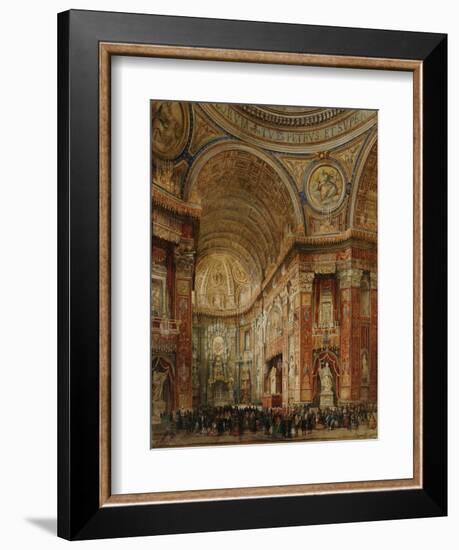 St. Peter's Basilica, Rome-Giacinto Gigante-Framed Giclee Print