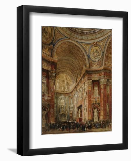 St. Peter's Basilica, Rome-Giacinto Gigante-Framed Giclee Print