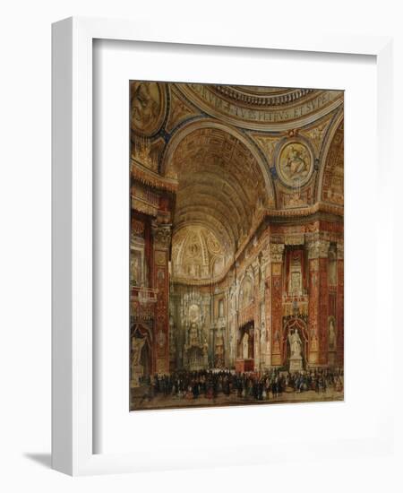 St. Peter's Basilica, Rome-Giacinto Gigante-Framed Giclee Print