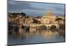 St. Peter's Basilica, the River Tiber and Ponte Sant'Angelo, Rome, Lazio, Italy-Stuart Black-Mounted Photographic Print