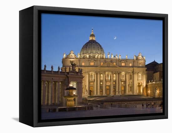 St. Peter's Basilica, the Vatican, Rome, Italy-Michele Falzone-Framed Premier Image Canvas