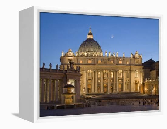 St. Peter's Basilica, the Vatican, Rome, Italy-Michele Falzone-Framed Premier Image Canvas