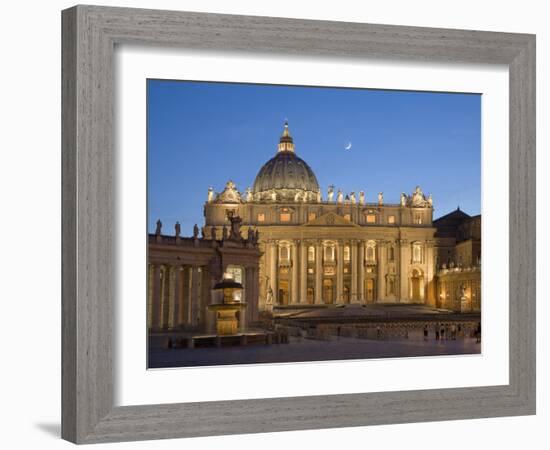 St. Peter's Basilica, the Vatican, Rome, Italy-Michele Falzone-Framed Photographic Print