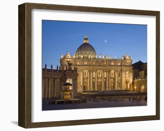 St. Peter's Basilica, the Vatican, Rome, Italy-Michele Falzone-Framed Photographic Print